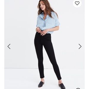 Madewell Black -10" High-Rise Skinny Jeans Size 27